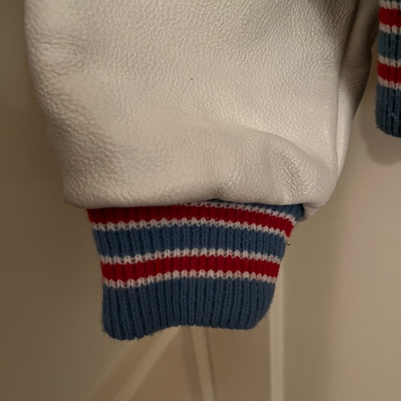 MPULZ Leather Sleeved Wool Letterman Varsity Jacket - Picture 6 of 13